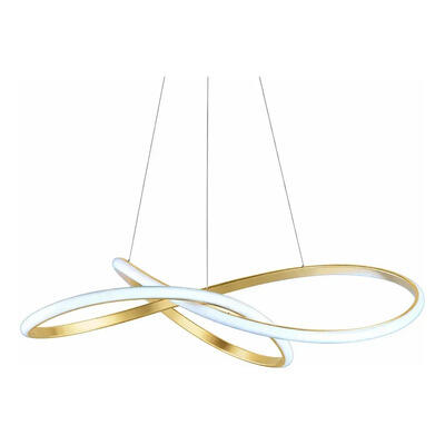Lampara Colgante Led L2020 Dorado Moderno Deco Luz Desing Sf Dorado