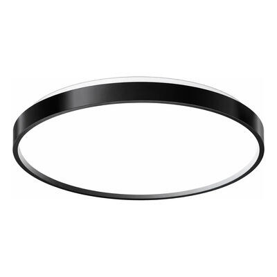Plafón Led Orion Negro Luz Desing Con Control Remoto Negro Interior
