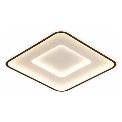 Plafon Led Prisma 40cm Negro Diseño Moderno Cct Lda80028-n Negro Interior