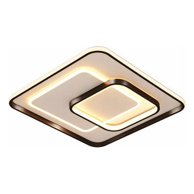 Plafon Led Nexus Negro Diseño Moderno 52w Cct Lda80052-n Negro
