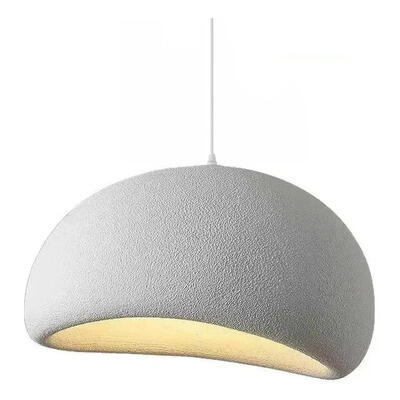 Colgante Stone 50cm 1 Luz Apto Led Deco Moderno Luz Desing Blanco