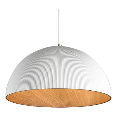 Colgante Led 44w Cct Ø30cm Blanco Interior Símil Madera Mks Blanco