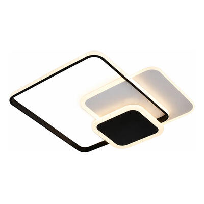 Plafon Led Axis Negro Diseño Moderno 48w Cct Lda80048-n Negro