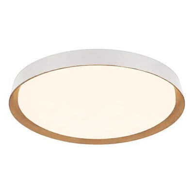 Plafon Led Nordic R Blanco Madera Moderno Cct Lda81032-bm Blanco/madera