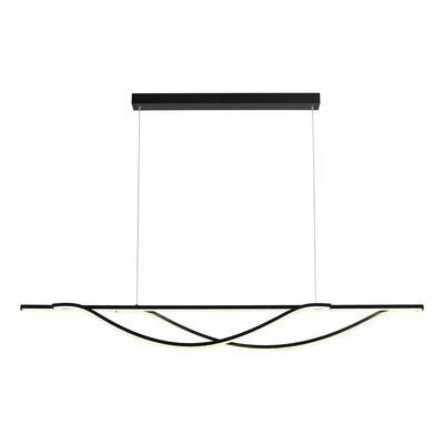Lampara Colgante Led Dubai Cct Diseño Negro Ldf43040-n Negro