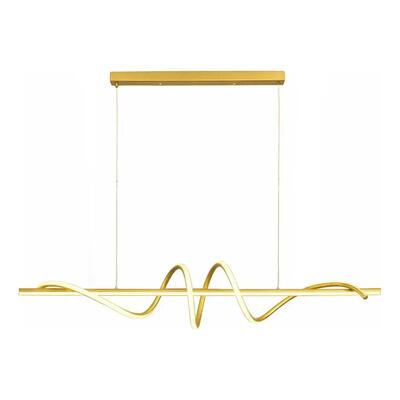 Lampara Colgante Moderno Led Cct Diseño Dorado Ldf40040-d  Dorado