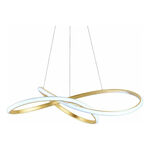 Lampara Colgante Led L2020 Dorado Moderno Deco Luz Desing Sf Dorado