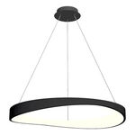 Lampara Colgante Noruega Led Cct Diseño Negro Luz Desing Negro