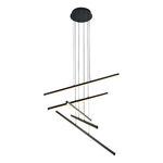 Colgante Led Denver 5 Negro 50w Moderno Altura Regulable Dab Negro