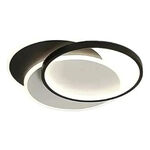 Plafon Led Eclipse 3 Negro Diseño Moderno 45w Cct Lda80045-n Negro