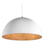 Colgante Led 44w Cct Ø30cm Blanco Interior Símil Madera Mks Blanco