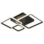 Plafon Led Matrix Negro Diseño Moderno 48w Cct Lda82048-n Negro
