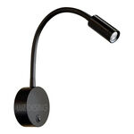 Aplique Led 3w Flexible Interruptor Deco Moderno Premium Vk Negro