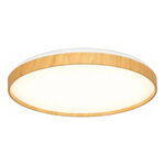 Aplique Plafón Led Boris Madera Con Control Luz Desing Madera Interior